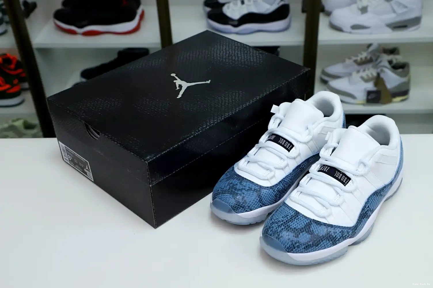 Air Jordan Jordan snakeskin” “navy 11 Kimikick 0722